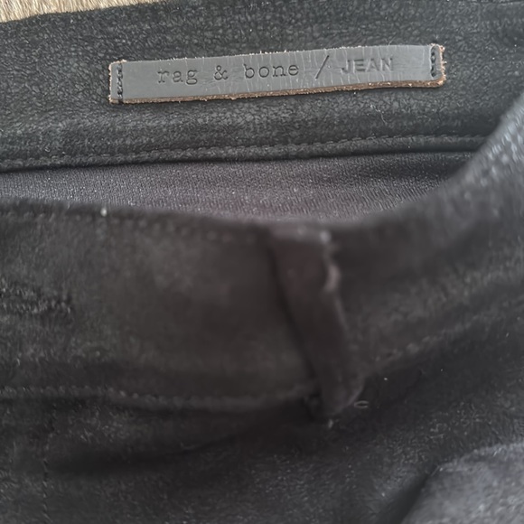 Rag&Bone black suede size 26 pants - Picture 3 of 4